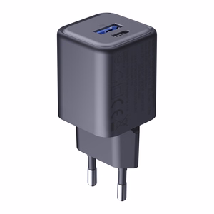 3mk Hyper Charger PD 33W GaN QC4+ PPS AFC FCP SCP 1A1C sienas lādētājs - melns
