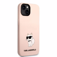 Karl Lagerfeld KLHCP14MSNCHBCP iPhone 14 Plus 6.7" cietais apvalks rozā/rozā Silikona Choupette