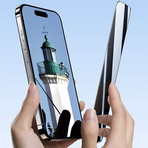 Benks Temperētā stikla Ultra Shield Privacy FK66 iPhone 16 Pro Max melns (plāns malas)