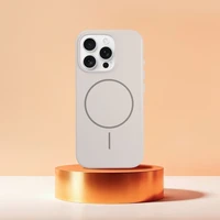 Spīdīgs magnētiskais apvalks saderīgs ar MagSafe IPHONE 17 PRO balts