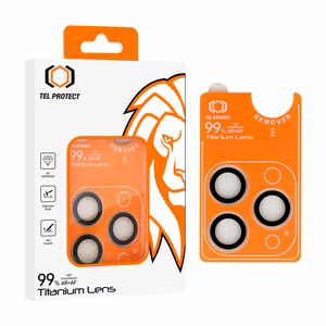 Tel Protect Titanium Lens 99% AR caurspīdīgie rūdītie aizsargstikli Apple iPhone 18 Pro / 18 Pro Max kameras lēcām (3 gab.)