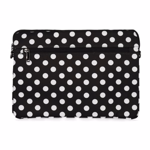 Wonder Sleeve Laptop 17 inches black polka-dot