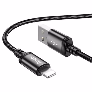 Кабель USB A to Lightning Hoco 2,4A 1 м X89 чёрный