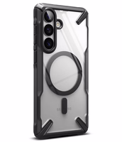 Ringke Fusion X Magnetic MagSafe Maciņš for Samsung Galaxy S26+ - Clear melns