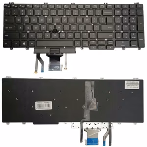 Klaviatūra DELL Latitude 5500, ar apgaismojumu un Trackpoint