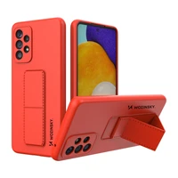 Wozinsky Kickstand Case silikona apvalks ar statīvu Samsung Galaxy A73 sarkans