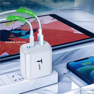 SIENAS LĀDĒTĀJS T-PHOX GLORY 45W USB/USB-C BALTS