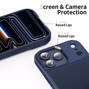 Tech-Protect MagMat Чехол для iPhone 17 Pro - матовый тёмно-синий