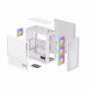 DeepCool CH560 DIGITAL WH Midi Tower balts