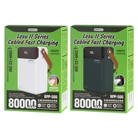 Ārējā baterija Power Bank Remax RPP-566 22.5W 80000mAh pelēka