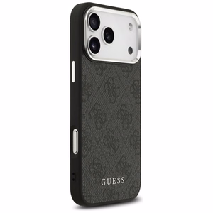 Guess 4G Classic Logo Magnētiskais viedtālruņa apvalks iPhone 17 Pro Max - melns