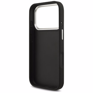 Guess Grained Big 4G Classic Logo viedtālruņa apvalks iPhone 17 Pro - melns