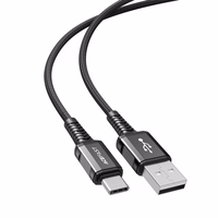 Acefast USB kabelis - USB Type C 1.2m, 3A melns (C1-04 melns)