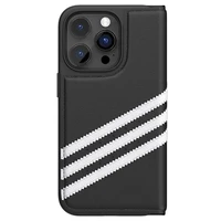 Adidas OR Viedtālruņa apvalks Booklet PU iPhone 14 Pro melns/balts 50196