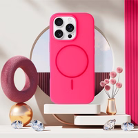Magsafe plāns silikona viedtālruņa apvalks Iphone 17 Air - rozā