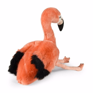 Rappa videi draudzīga reālistiska plīša rotaļlieta – flamings, 36 cm