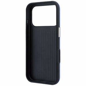 Guess Grained & Big Resin Logo vāciņš iPhone 18 Pro Max / 17 Pro Max – zils