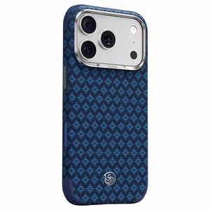 Zils Benks Magnetic Armor Grid Edge X9 kevlara vāciņš ar metāla rāmi (C.K.FL.AP.BE.X073), paredzēts iPhone 18 Pro Max / iPhone 17 Pro Max