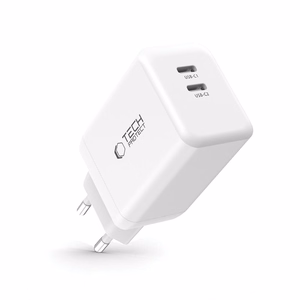 Tech-Protect NC45W-GAN 2-PORT PD45W lādētājs - balts