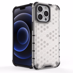 Honeycomb Case броневой чехол с TPU бампером для iPhone 13 Pro синий