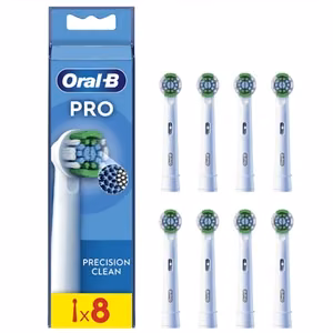 Oral-B EB20RX-8 – Precision Clean rezerves birstes uzgaļi, pieaugušajiem, 8 gab., balts