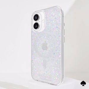 Kate Spade New York Protective MagSafe - Case for iPhone 16 (Chunky Glitter)
