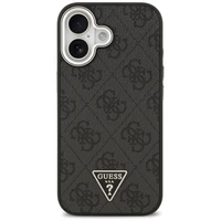 GUESS viedtālruņa apvalks (m) IPHONE 17 ar MagSafe saderīgs PU 4G W/Triangle Logo SL - melns