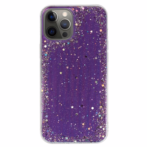 Caurspīdīgs viedtālruņa apvalks Iphone 12 Pro Max Violets