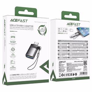 Acefast J7 USB-A - USB-C adapteris - pelēks