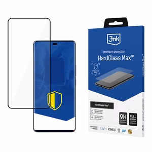 Pastiprināts pilnekrāna rūdītais stikls 3mk HardGlass Max Black priekš Honor Magic7 Lite