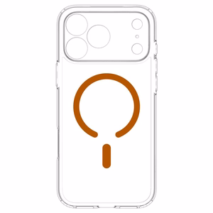 Spigen Ultra Hybrid MagSafe maciņš iPhone 18 Pro / 17 Pro, caurspīdīgs oranžs