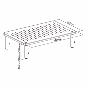 Gembird MS-TABLE-01 monitora stiprinājums / statīvs melns galda