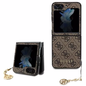 Чехол GUESS для SAMSUNG Z Flip 5 GUHCZF5GF4GBR (4G Charm) коричневый