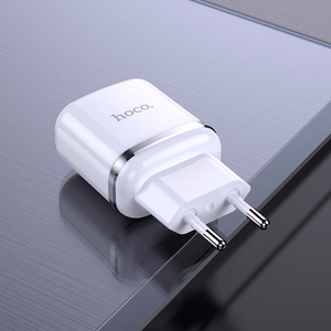 Lādētājs Hoco N4 12W 2xUSB-A balts