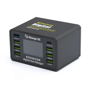 MECHANIC iCharge 8C 8-Port DC barošanas avots PD QC3.0