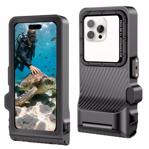 Tech-Protect IPX8 Pro Waterproof Phone Maciņš - pelēks and melns