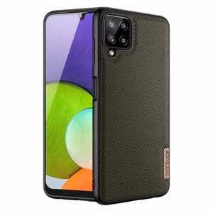 Dux Ducis Fino apvalks pārklāts ar neilona materiālu Samsung Galaxy A22 4G zaļš