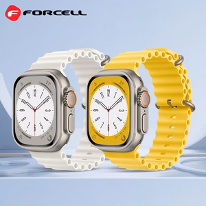 Strap do Apple Watch Forcell F-Design FA12 silicone holes 42 / 44 / 45 / 49 mm yellow