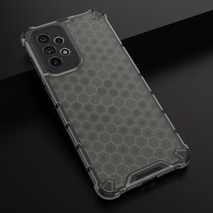 Honeycomb viedtālruņa apvalks bruņu apvalks ar gēla rāmi Samsung Galaxy A73 melns