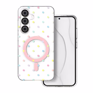 Bubble Dots Mag чехол для Samsung S24 / S25 белый