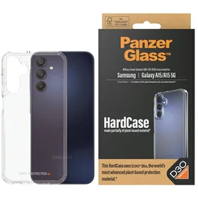 PanzerGlass HardCase ar D3O® Bio un militārās klases sertifikāciju Samsung Galaxy A15 / A15 5G - caurspīdīgs
