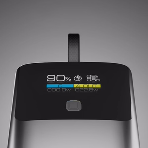 SBS 10000mAh PD 20W внешний аккумулятор с ЖК-дисплеем и встроенным кабелем USB-C - Серый