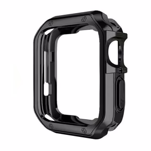 Mīksts izturīgs viedtālruņa apvalks Apple Watch 40 mm (Series 4/5/6/SE) - melns