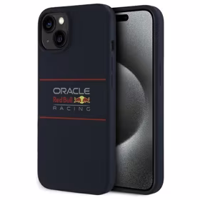 RED BULL viedtālruņa apvalks IPHONE 16 Pro saderīgs ar MagSafe RBHMP16L24SIHSRV (Silikona horizontāls centrālais logotips) tumši zila