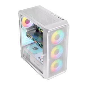Logic PORTOS ARGB MINIDI USB 3.0 datora korpuss, balts