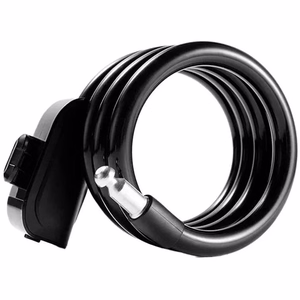 Rockbros RKS515-BK 1.1 m velosipēda slēdzene ar atslēgu - melna