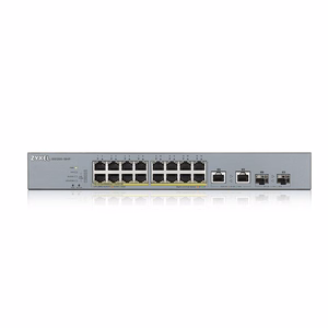 Zyxel GS1350-18HP-EU0101F pārvaldāms tīkla komutators L2 Gigabit Ethernet (10/100/1000) barošana pa Ethernet (PoE) pelēks