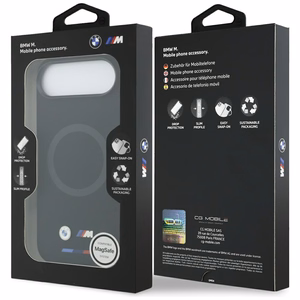 BMW M Silicon Logo MagSafe Maciņš for iPhone Air - melns