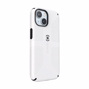 Speck Candyshell Grip MagSafe - iPhone 17e / 16e / 15 / 14 / 13 maciņš (balts / melns)