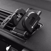 FORCELL F-GRIP regulārais automobiļa turētājs gaisa ventilācijai melns